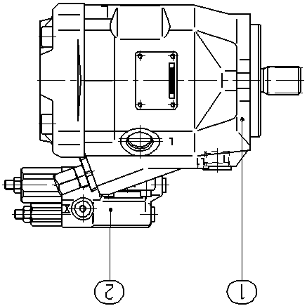 A A10V O 45 DFR1/52L-VSC61N00 -SO 97 — Drawing