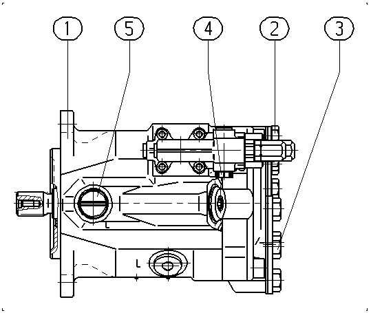 AL A10V O 45 DRG /52R-PUC11N00 -S1038 — Drawing