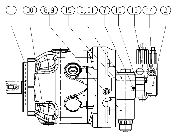 A A10V O140 DRS /32L-VSD11N00 -S2891 — Drawing