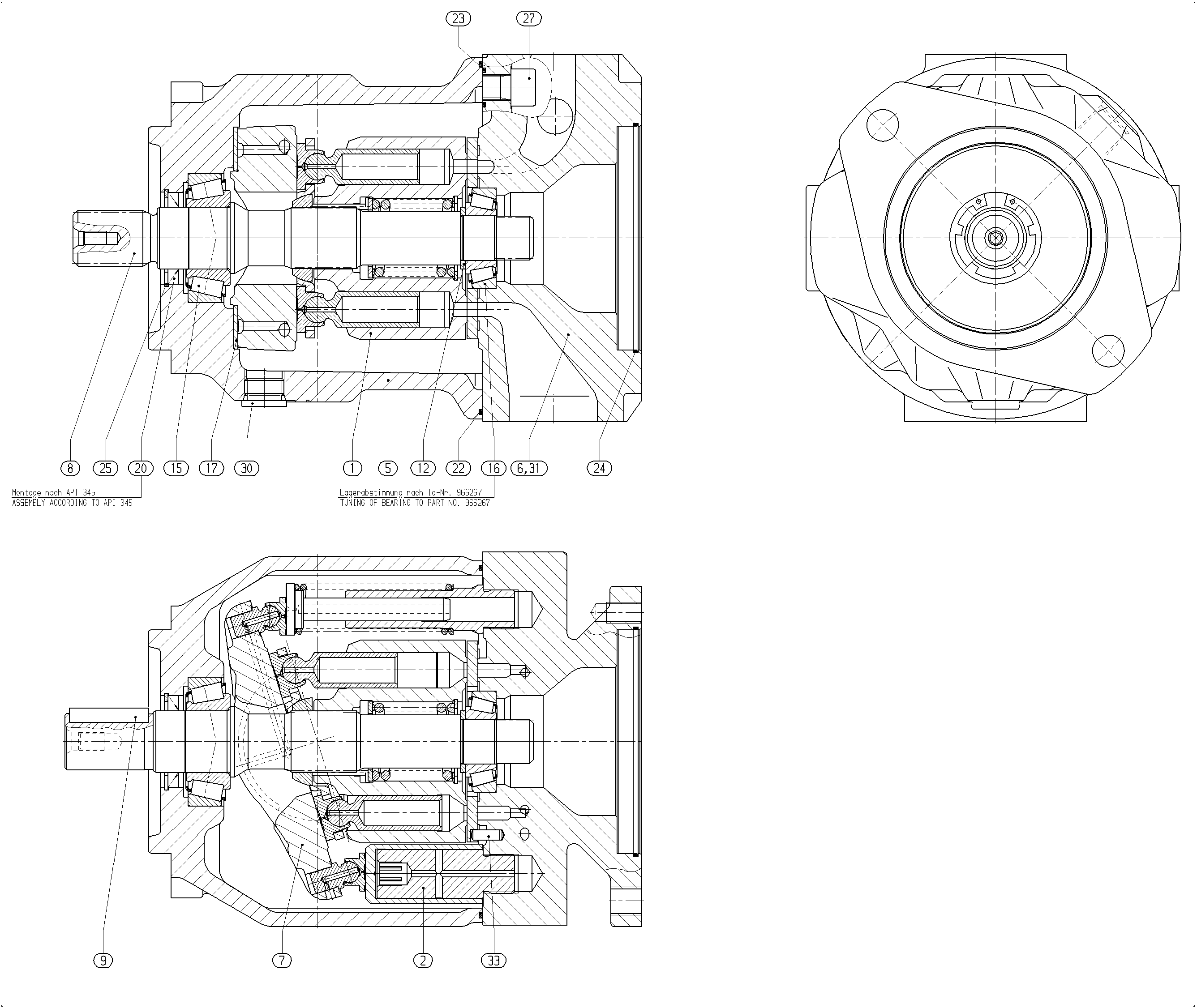 G A10VSO 71 OV /31R-PPA12K07 -S1627 — Drawing