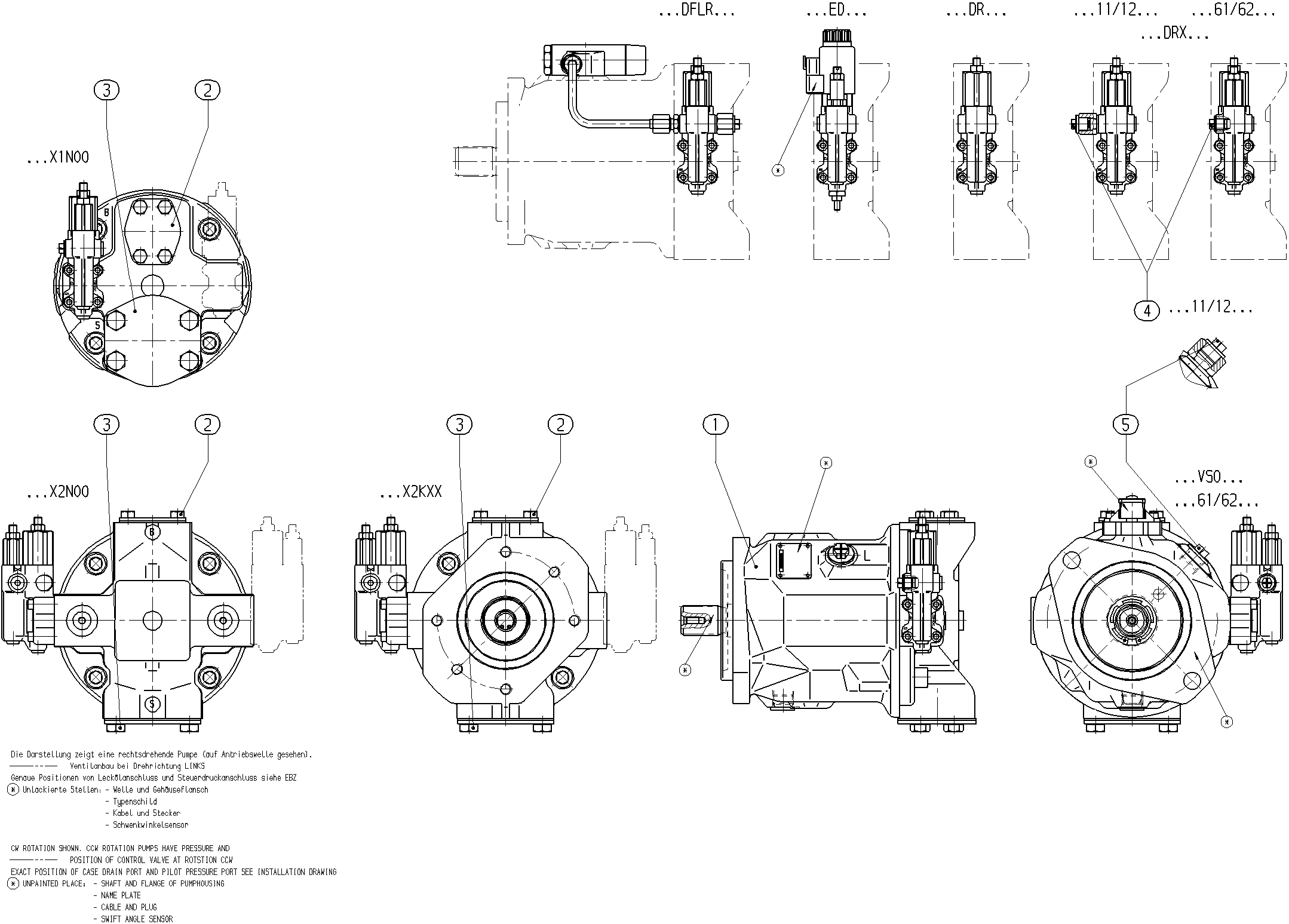APA10VO140DFR1/31R-VSD12N00-S3191 — Drawing