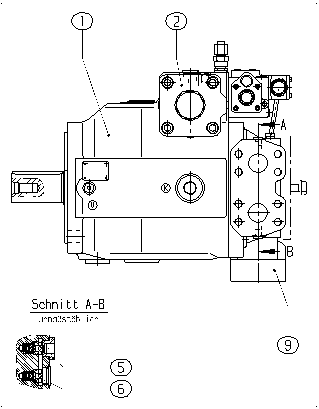 AXIAL-PISTON PUMP — Drawing