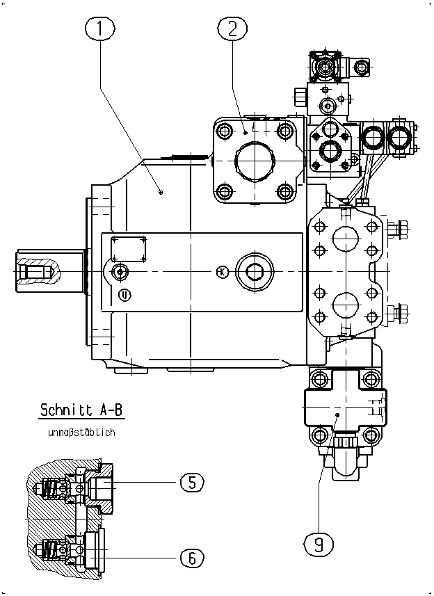 AXIAL-PISTON PUMP — Drawing