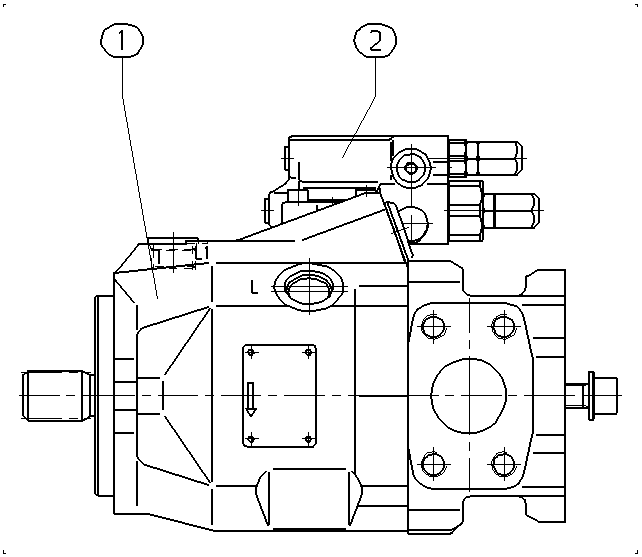 A A10V O 45 DFR /52R-PSC62K04 — Drawing