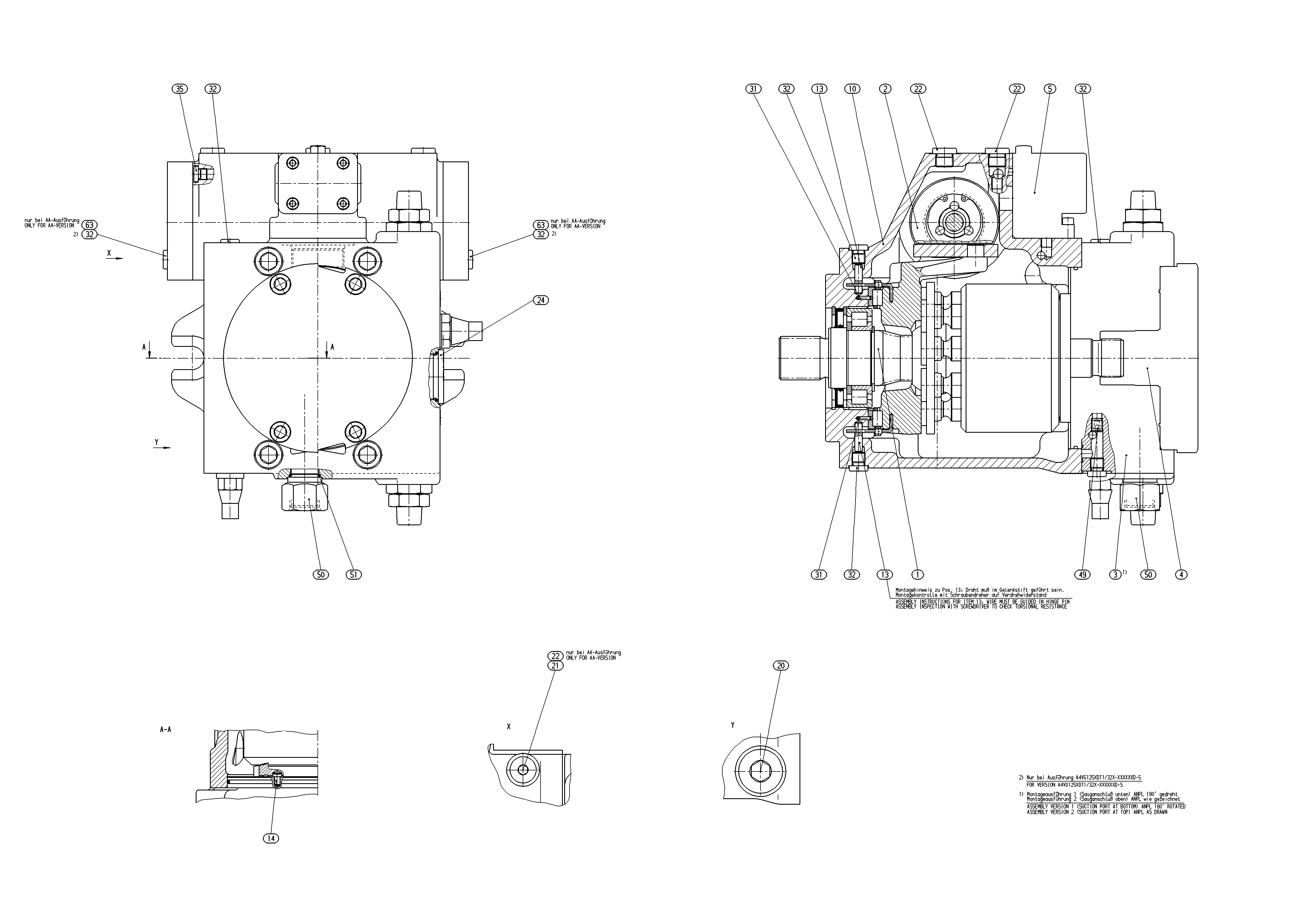 AA4VG125HDD1/32R-NXFXXF001D-S — Drawing