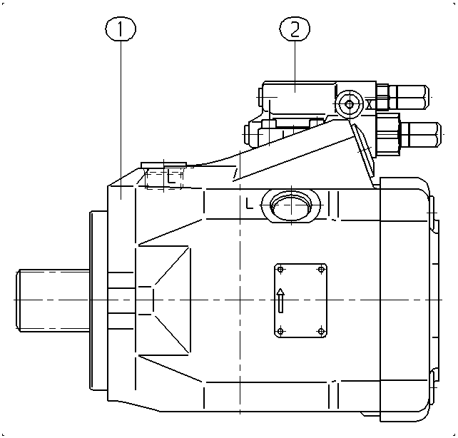 A A10V O 85 DFR1/52L-PUC11N00 -S1360 — Drawing