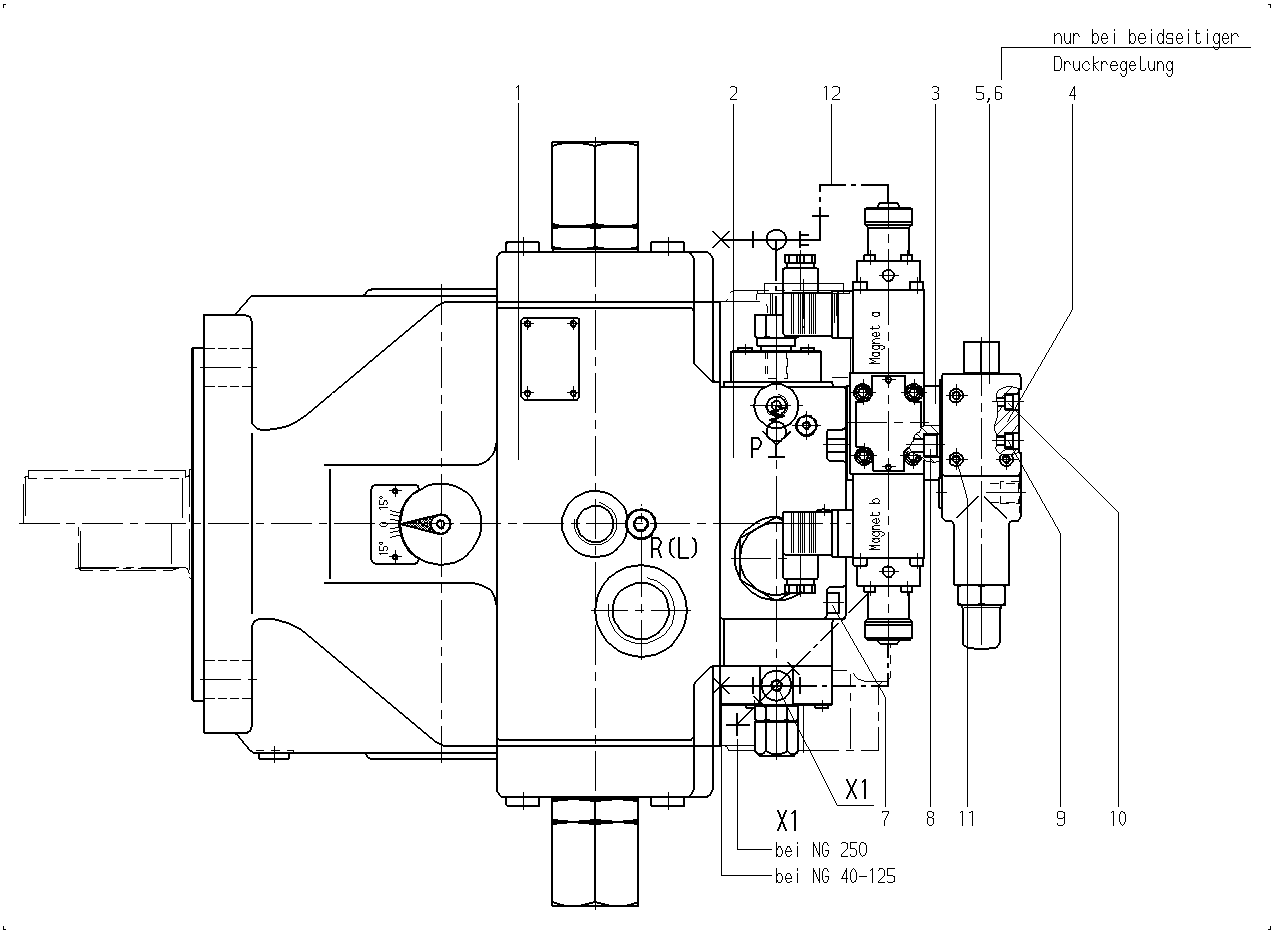 V A4VSG 71 HDGBT/11R 'HDGAT/L' -V — Drawing
