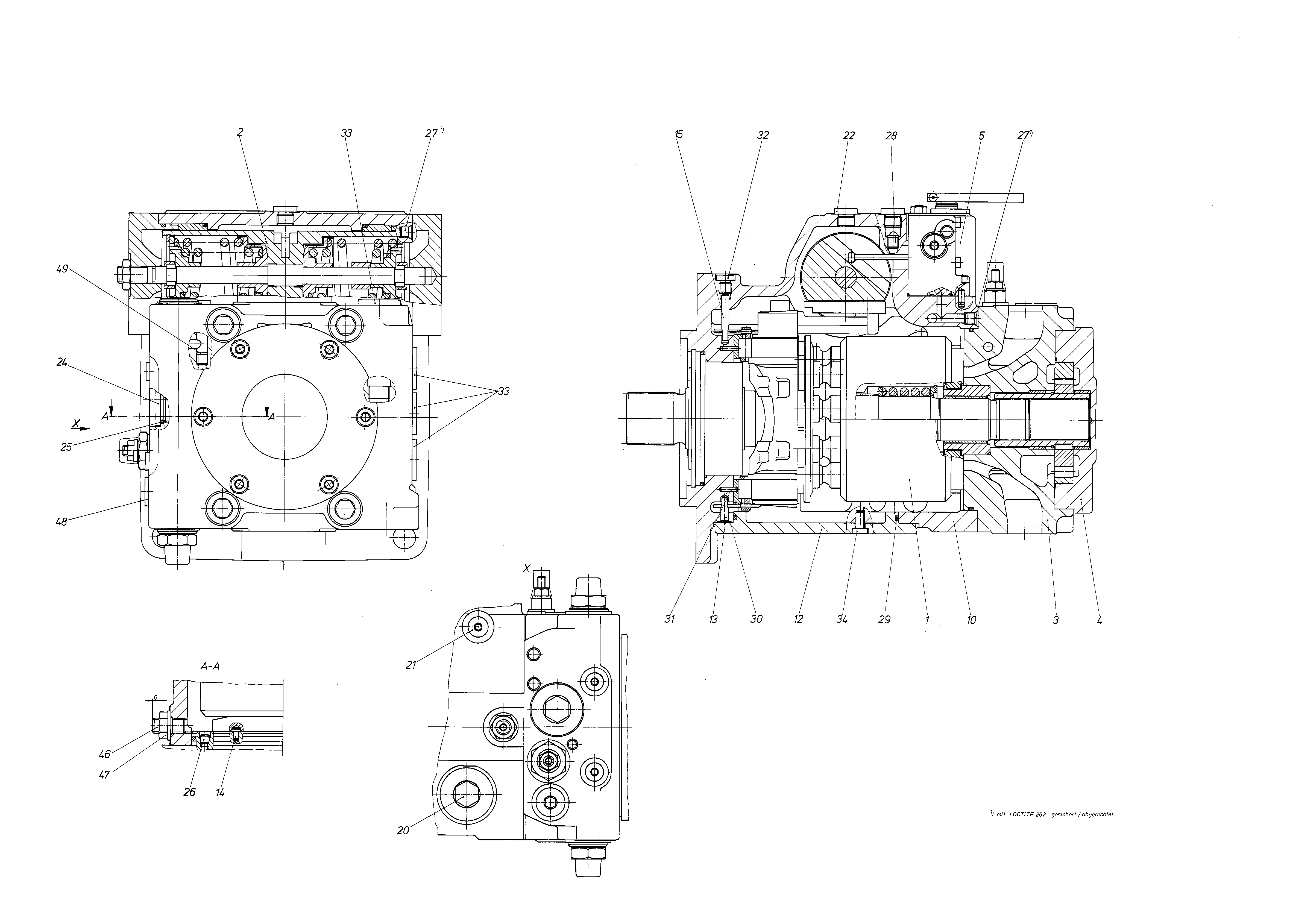 A4VG180HWD1/31R-PZDO2F001S — Drawing