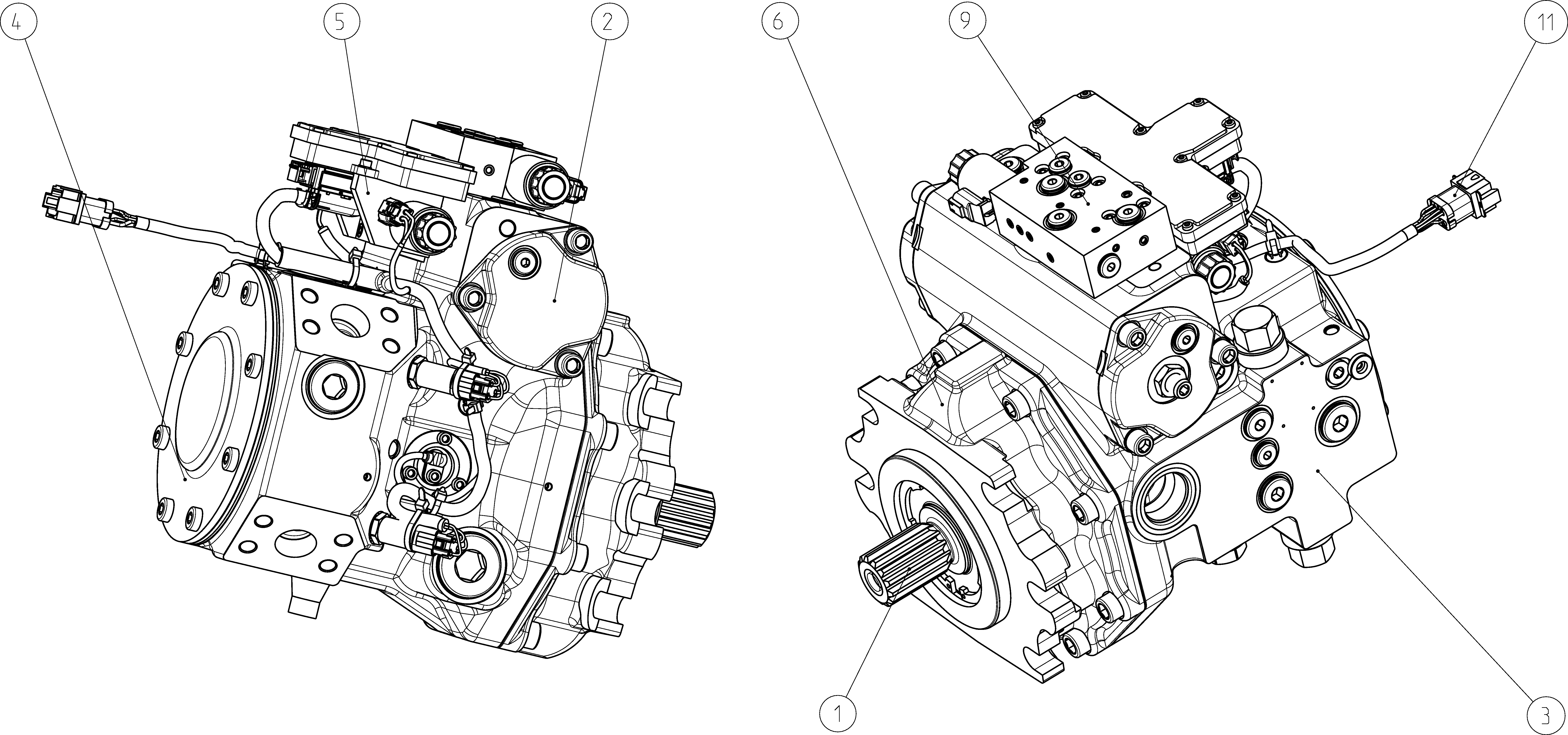 A4VG145OAACA0W0/40MRND6T11B0000AS4V-S — Drawing