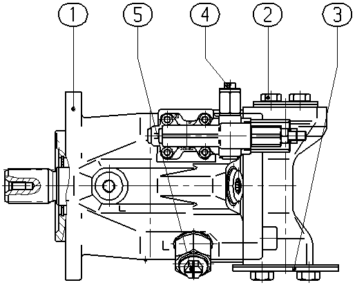 AXIAL-PISTON PUMP — Drawing