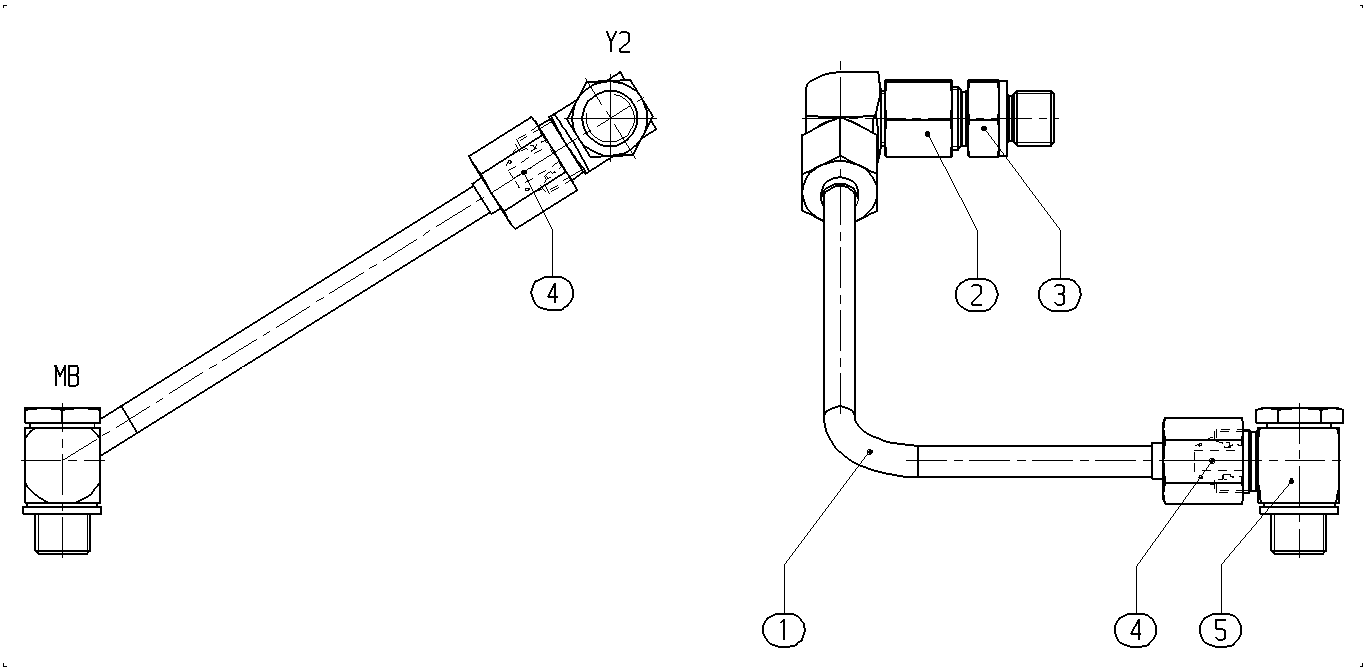 PIPING A4CSG 125HDD/30R'MB-& — Drawing