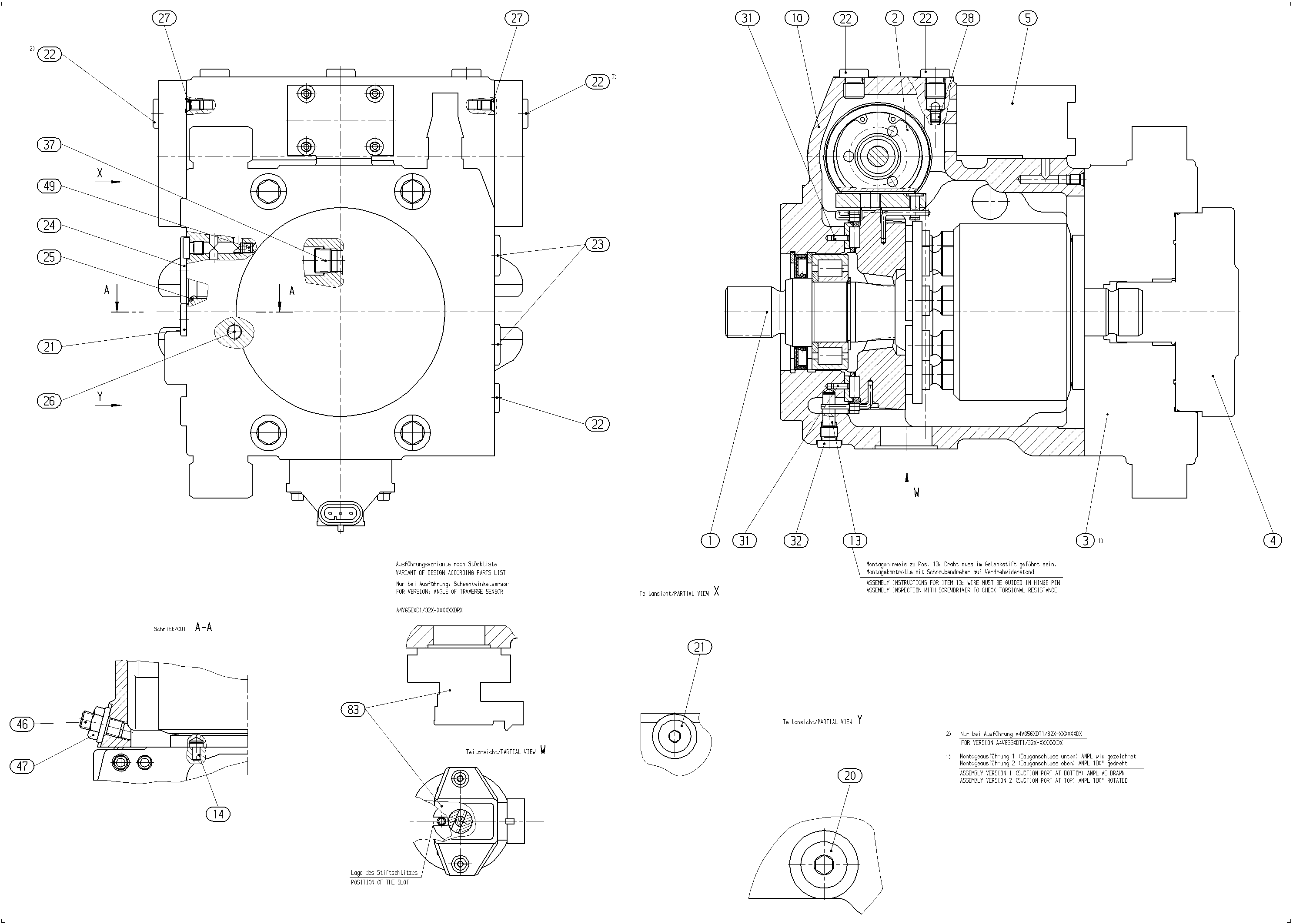 A4VG56EP4D1/32R-NSC02F005DRP — Drawing
