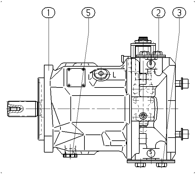 AXIAL-PISTON PUMP — Drawing