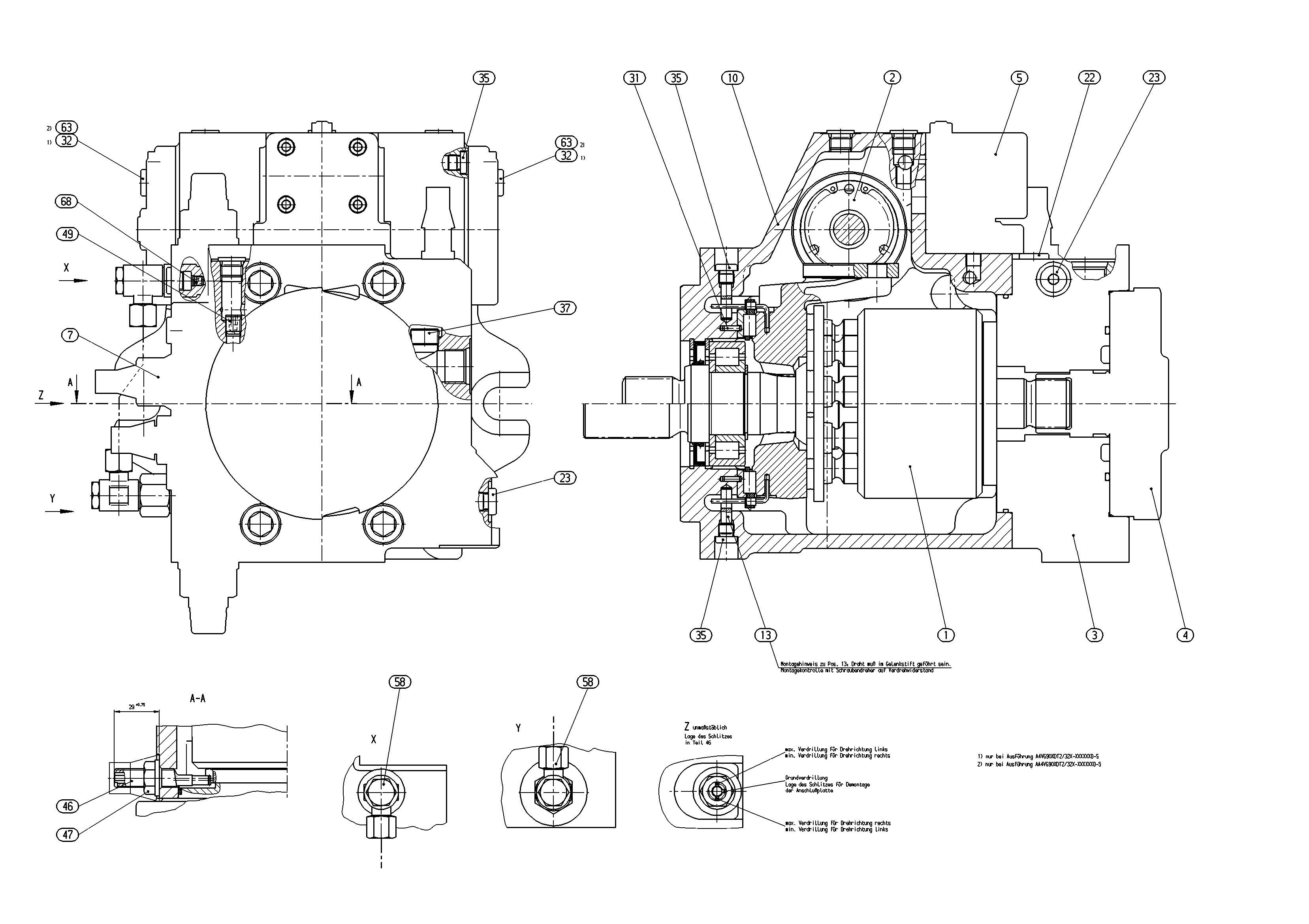 AA4VG90HDD3L/32R-NXFXXFXX1D-S — Drawing