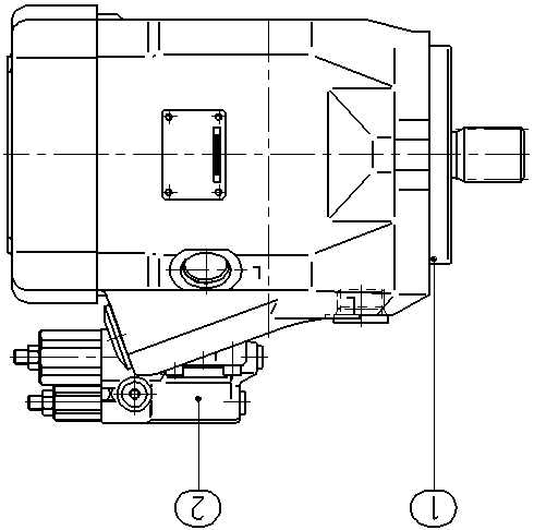 A A10V O 85 DFR1/52R-VUC61N00 — Drawing