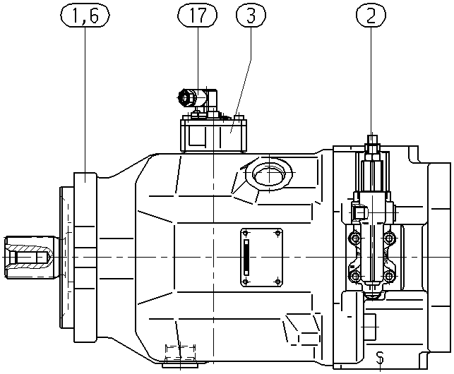 AH A10V O110 DFR1 /31R-VSC12K04 -S2694 — Drawing