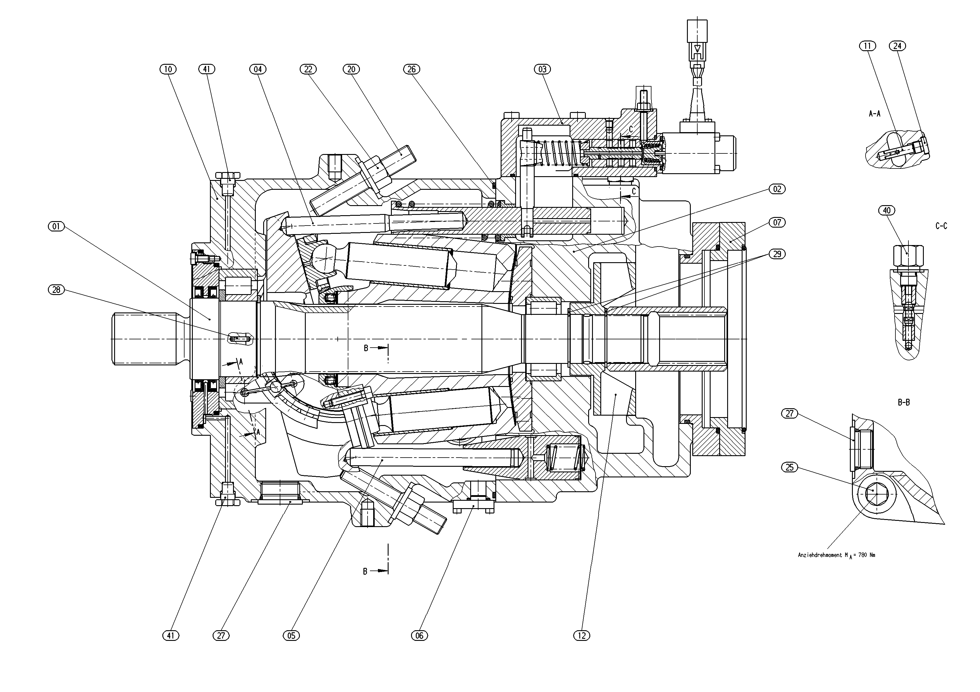 AA11VLO260EPXD/11R-NSDXXK17X-S — Drawing