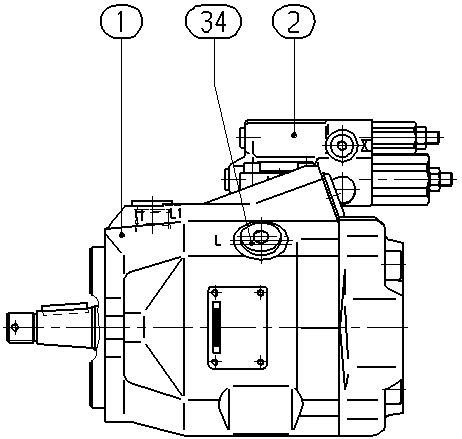 A A10V O 45 DRG /52R-VCC11N00 -S1457 — Drawing