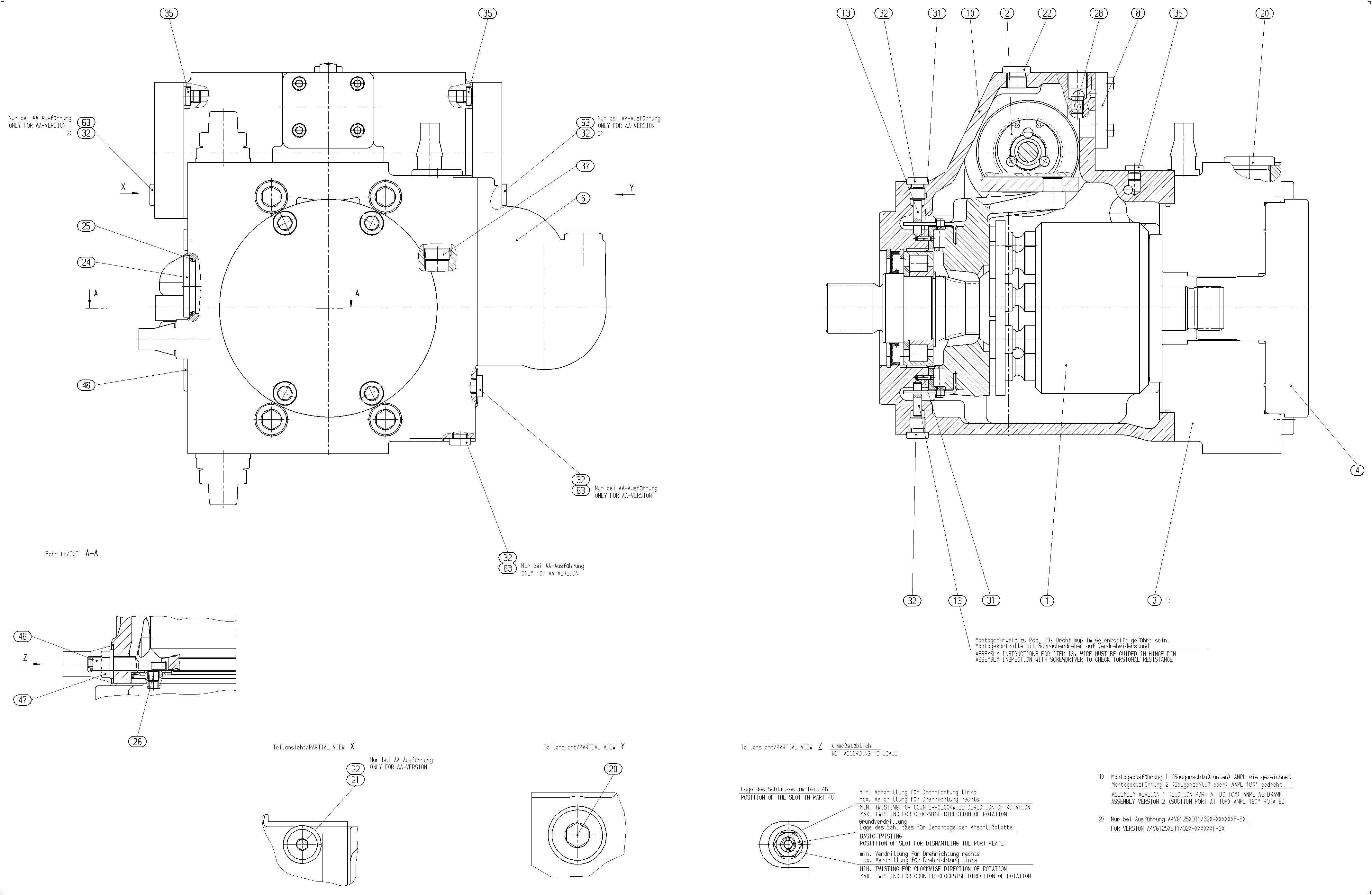 AXIAL-PISTON PUMP — Drawing