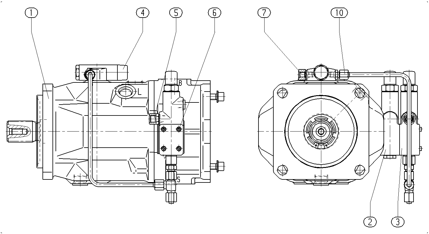A A10V O140 FHD /31R-VSD62K68 — Drawing