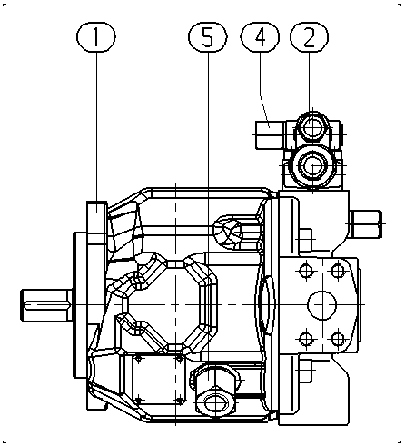 A A10V O 45 DRG /31L-PPC12N00 -SO 97 — Drawing