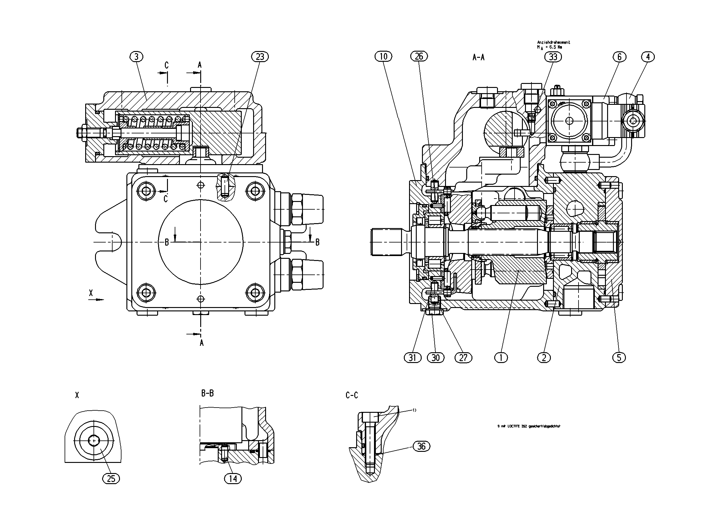 AXIAL-PISTON PUMP — Drawing