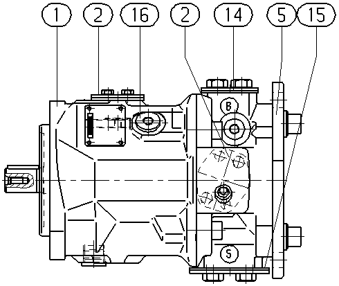 A AA10VSO 28 DFEH/31L-PKC62KC3 — Drawing