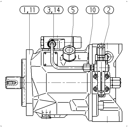 AHA10VO71DFLR1/31R-PSC12N00-SO239 — Drawing
