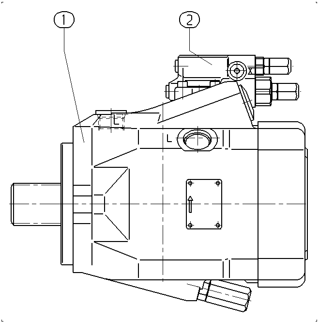 A A10V O 85 DFR /52L-PTC11N00 -S1008 — Drawing