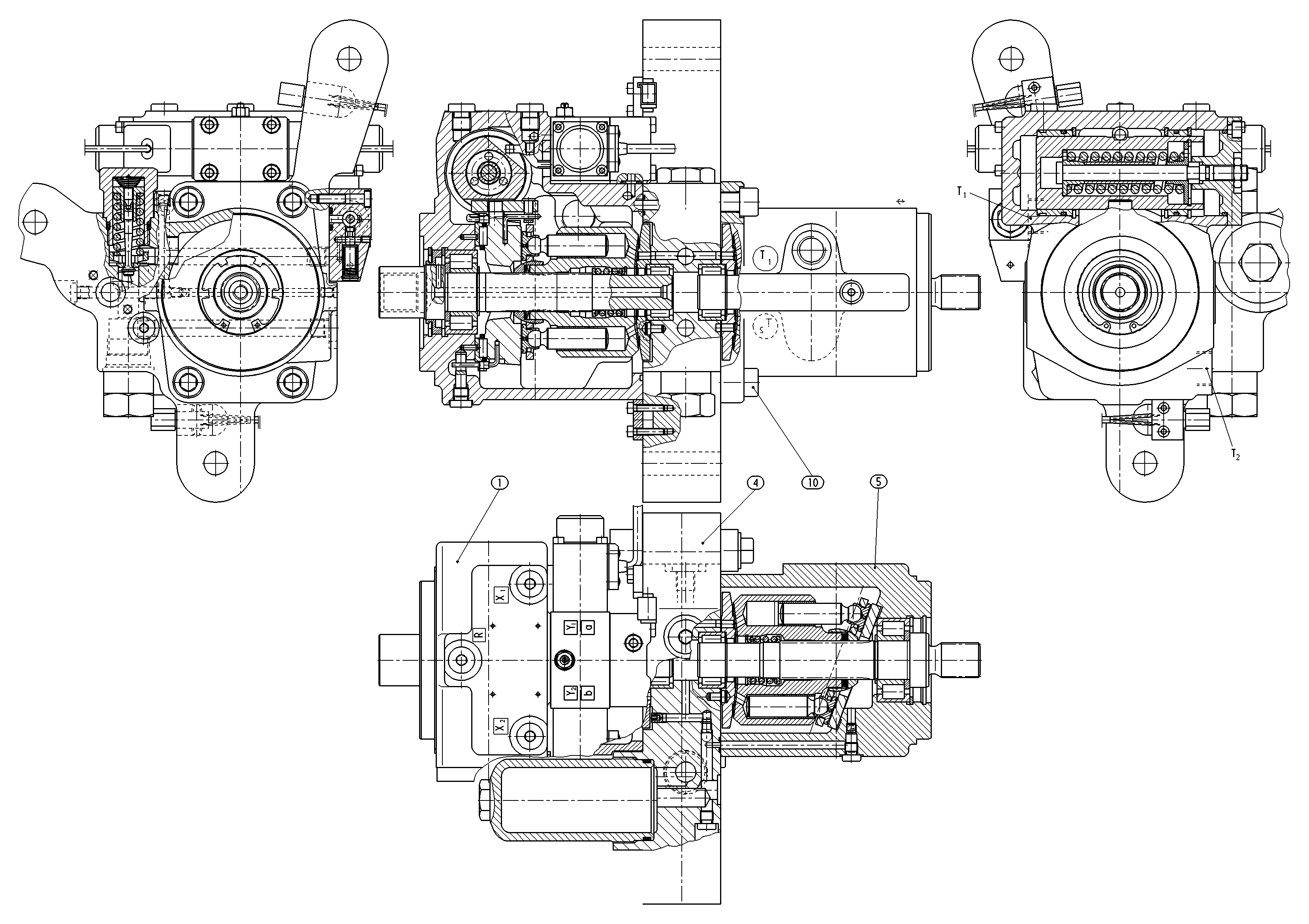 A4VG28EP1/X+A4FM28/X-ECCOM1,5 — Drawing