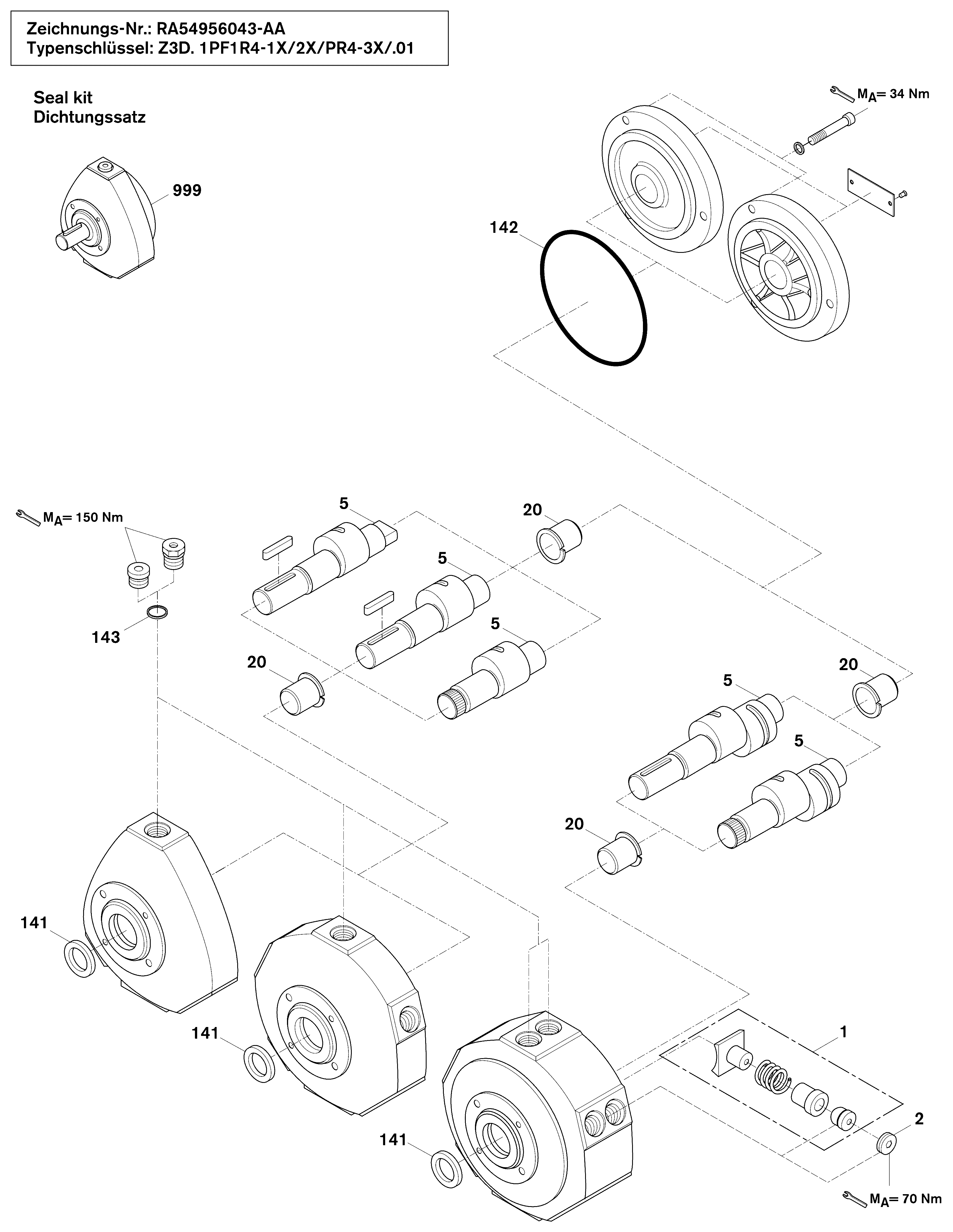 RADIAL PISTON PUMP — Drawing