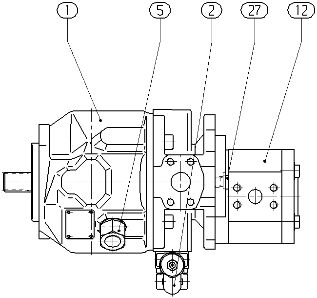 A A10V O 45 DR /31R-VRC12L50 — Drawing