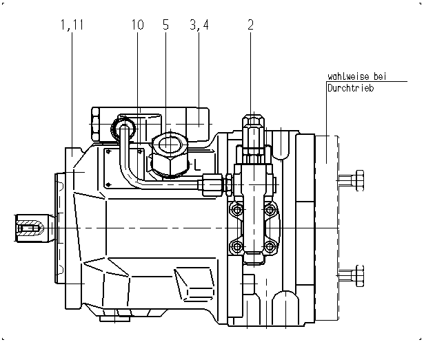 A A10V O 45 DFLR/31R-PSC12K01 ESO258 — Drawing