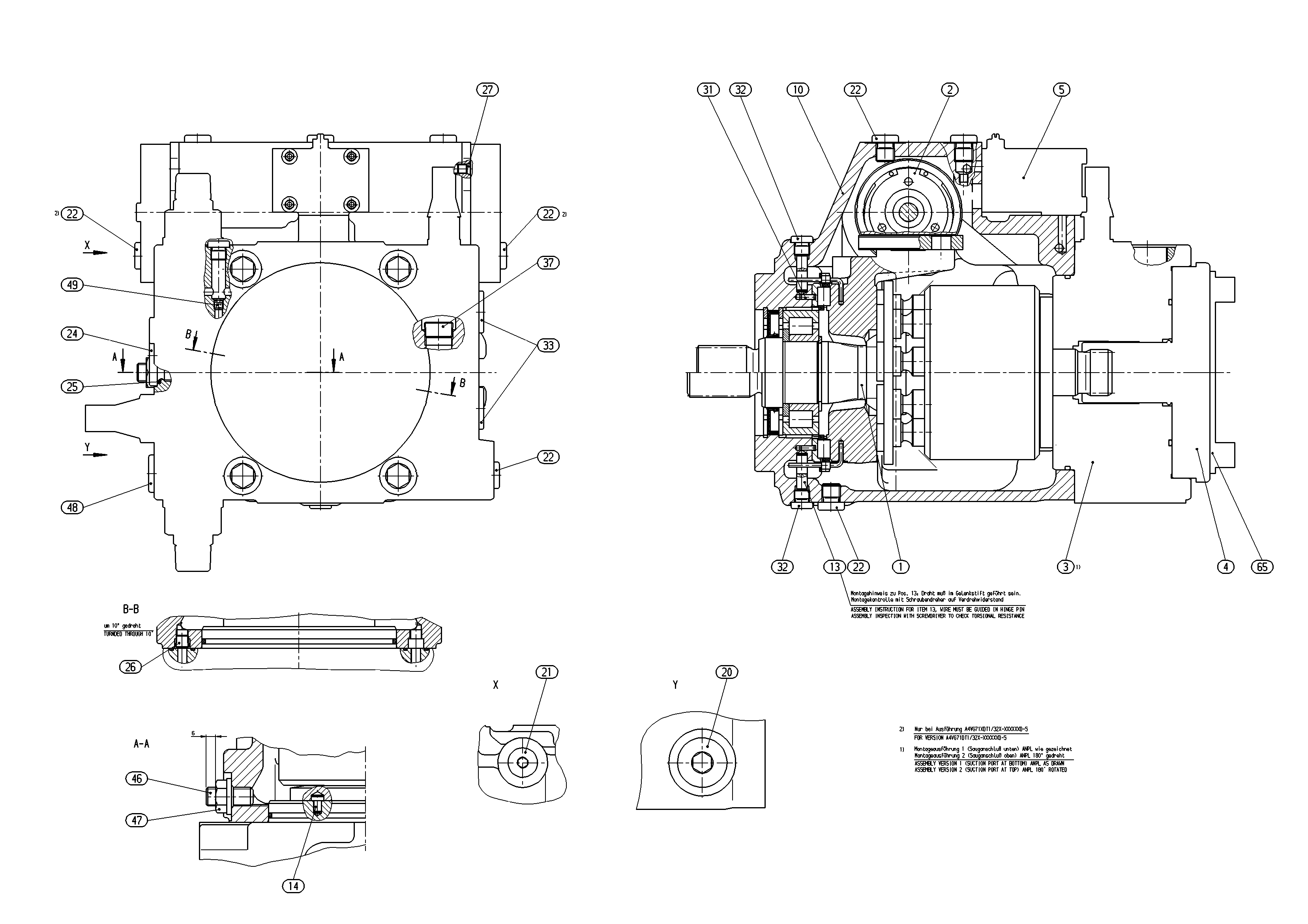 A4VG71EP4D1/32L-NZF02F021DH-S — Drawing