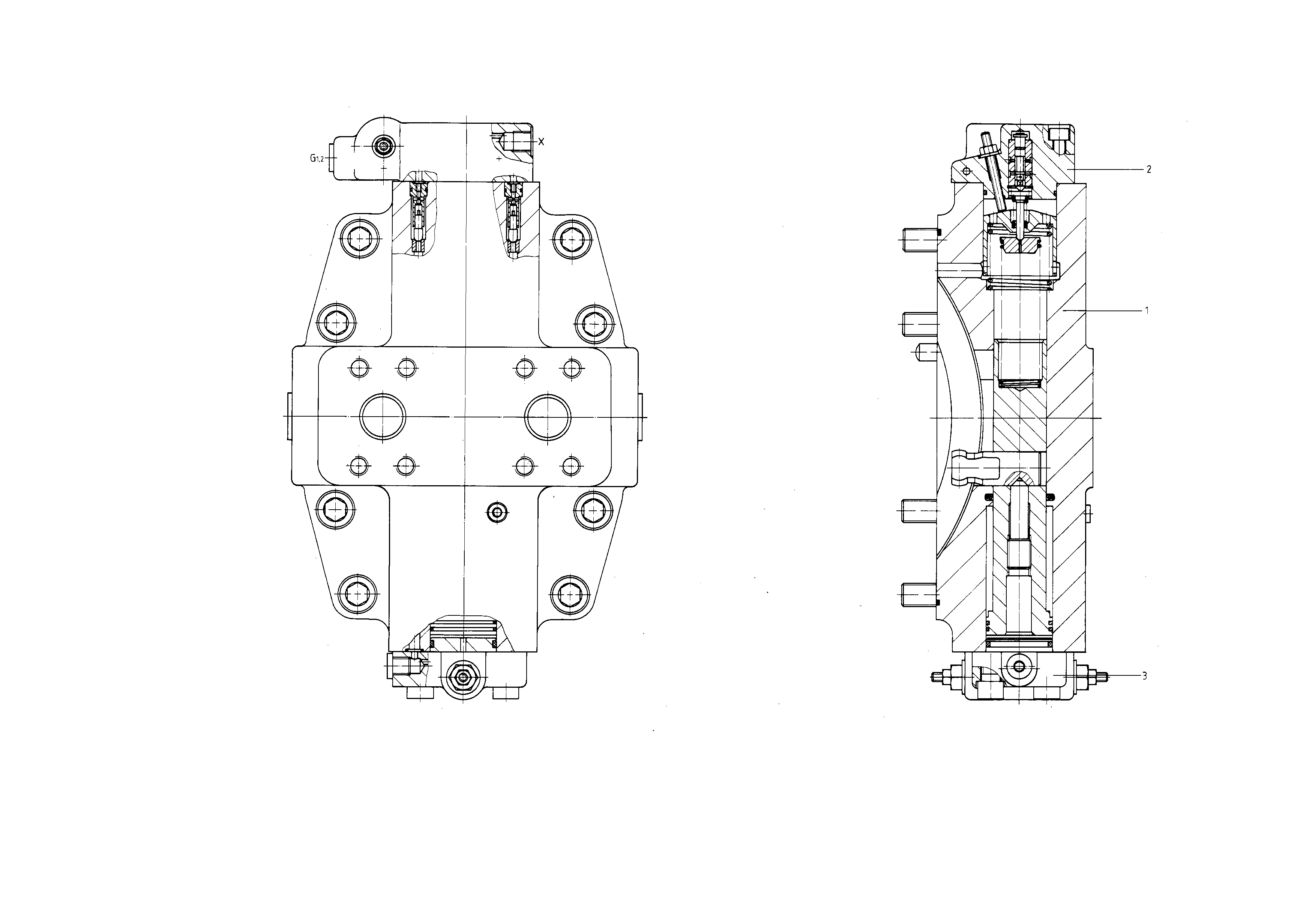 V A6V M 250 HD2D /61-P010B — Drawing