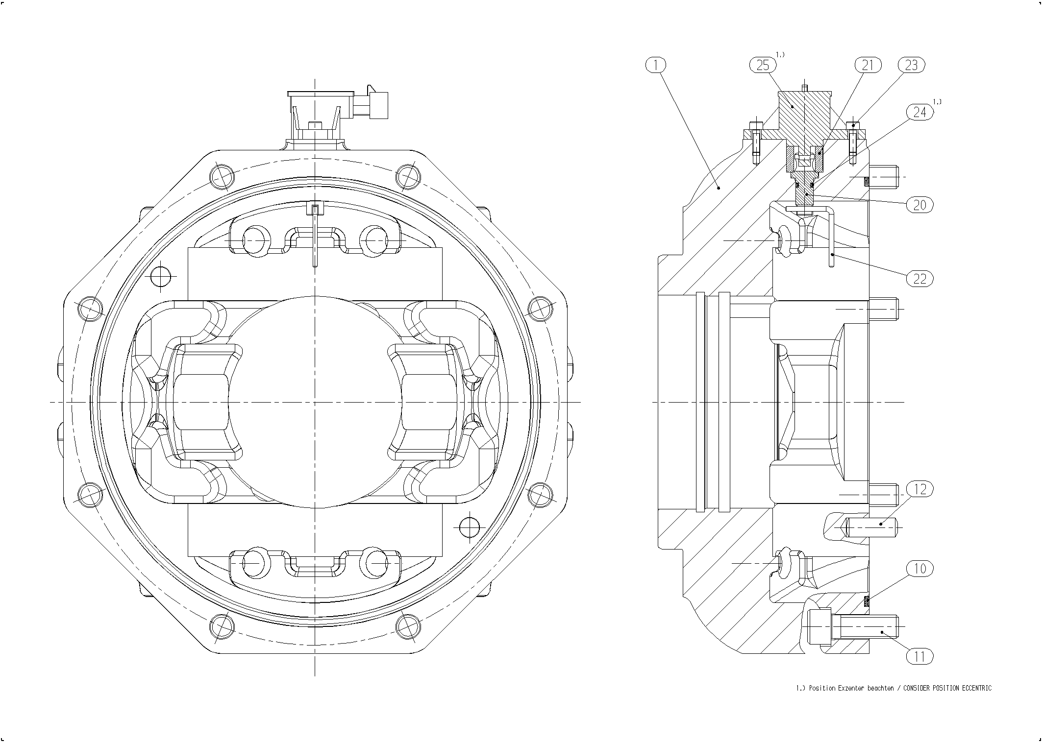 BEARING FLANGE — Drawing