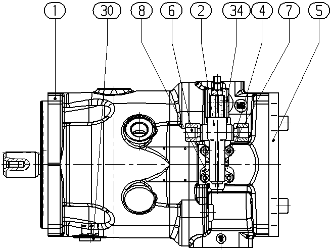 A A10VSO 71 DRF /32R-VSB22U99 -S2738 — Drawing