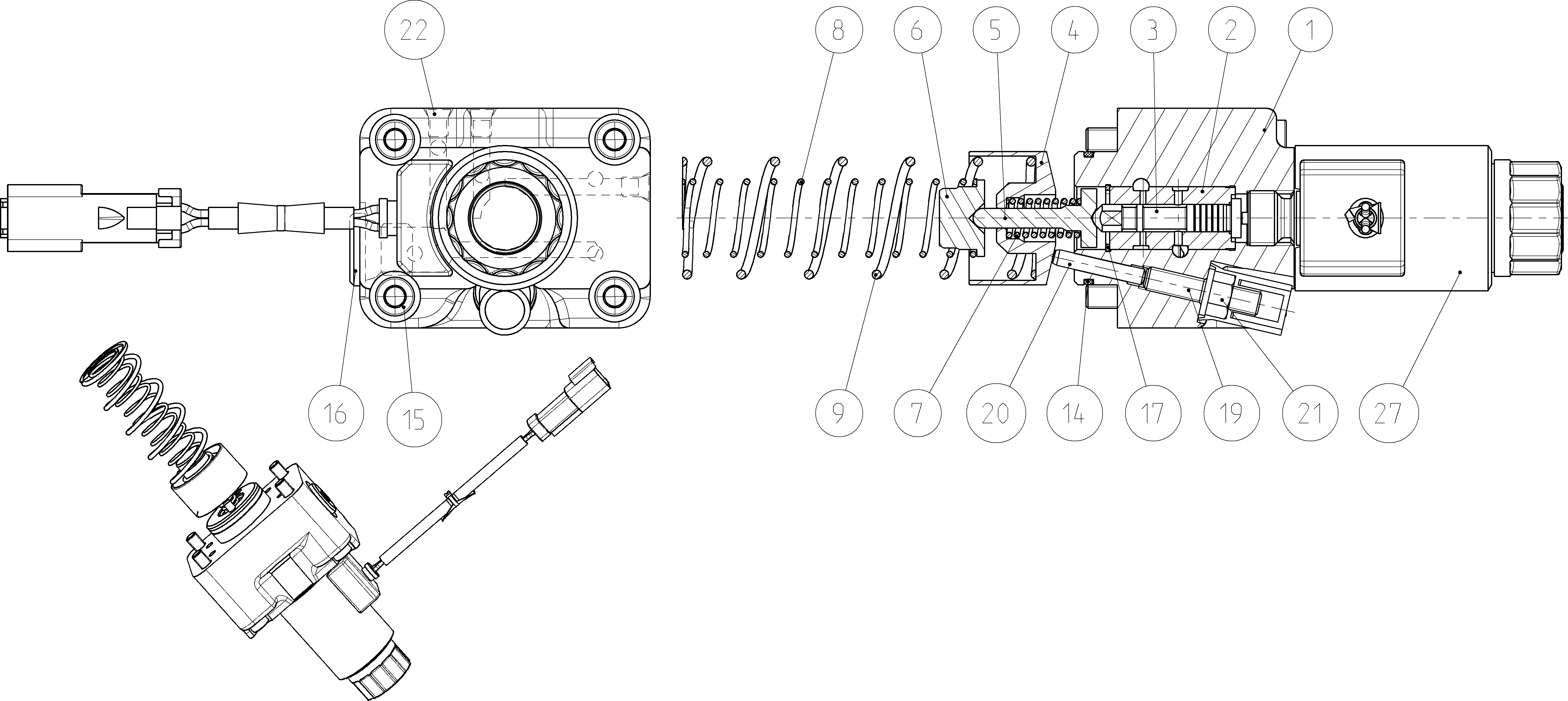 CONTROL PART A6VM085EP2/71N-T — Drawing