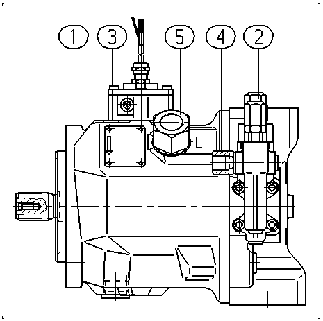 A A10V O 45 DFR1/31R-PSC12N00 -SO805 — Drawing