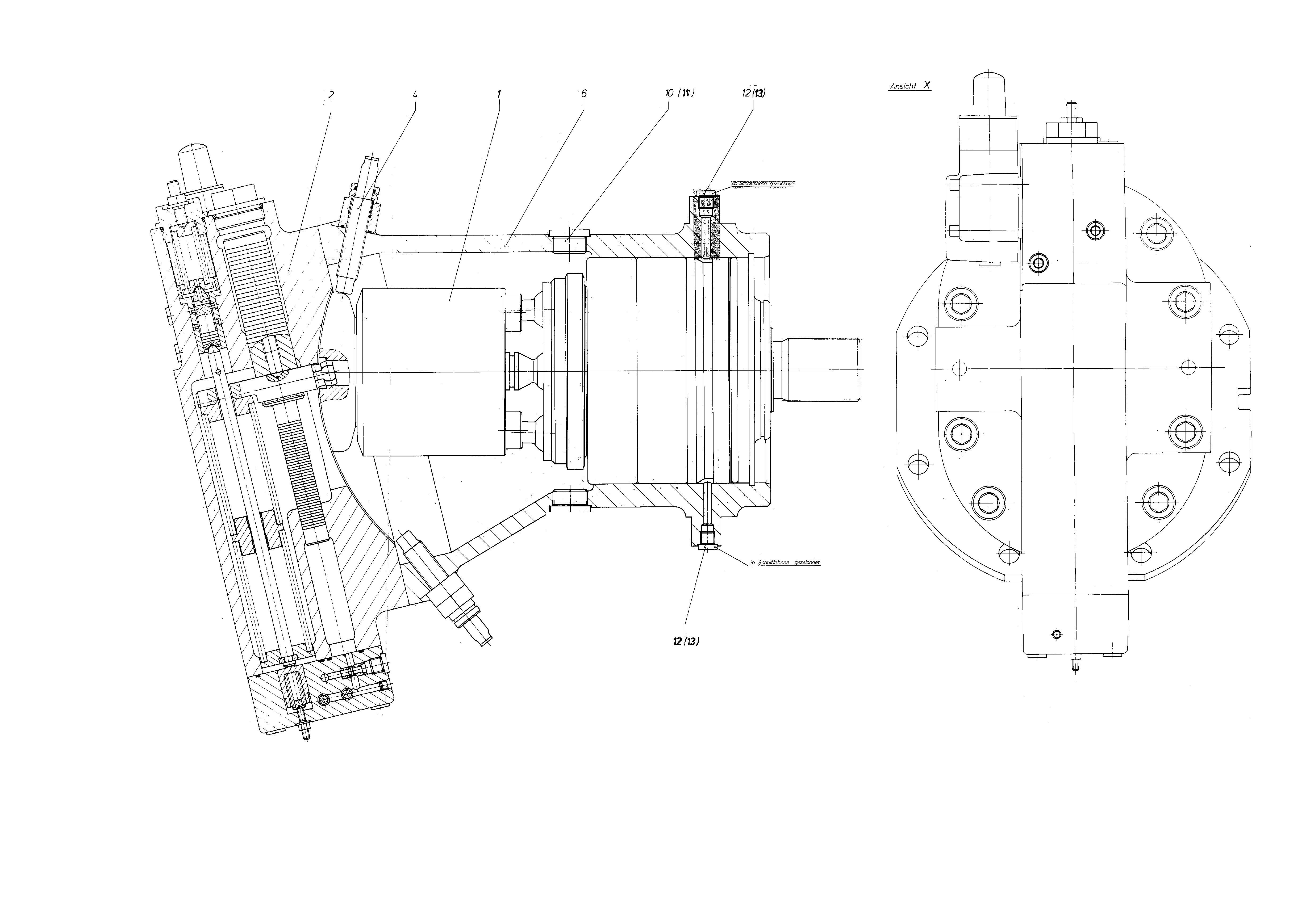 A A7V 500 HD DRUCKABSCHN. — Drawing