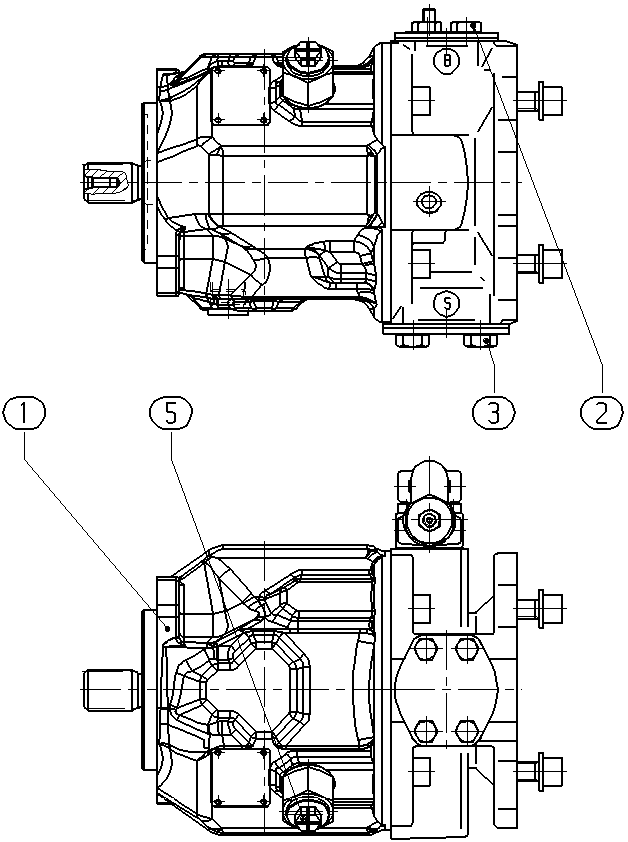 AL A10V O 45 DR /31L-VSC12K04 — Drawing