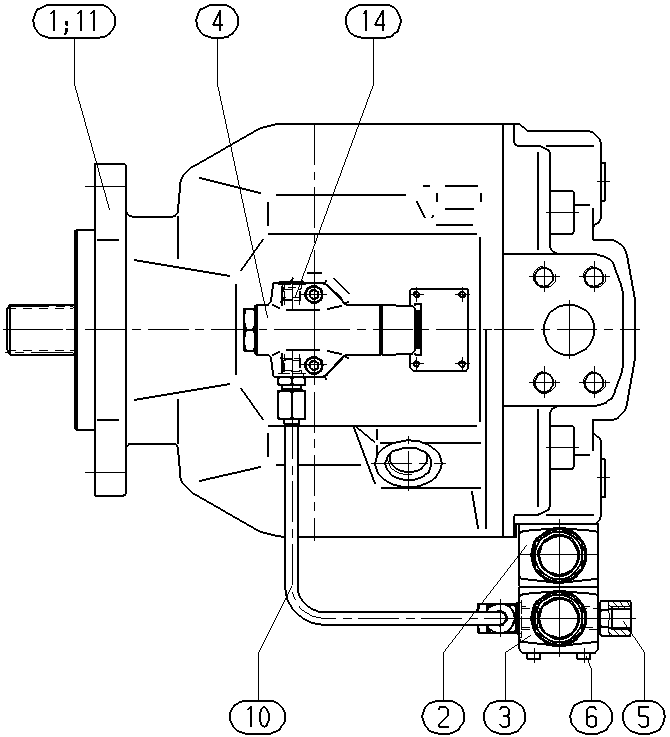 A A10V O140 DFLR/31R-VQC62N00 — Drawing