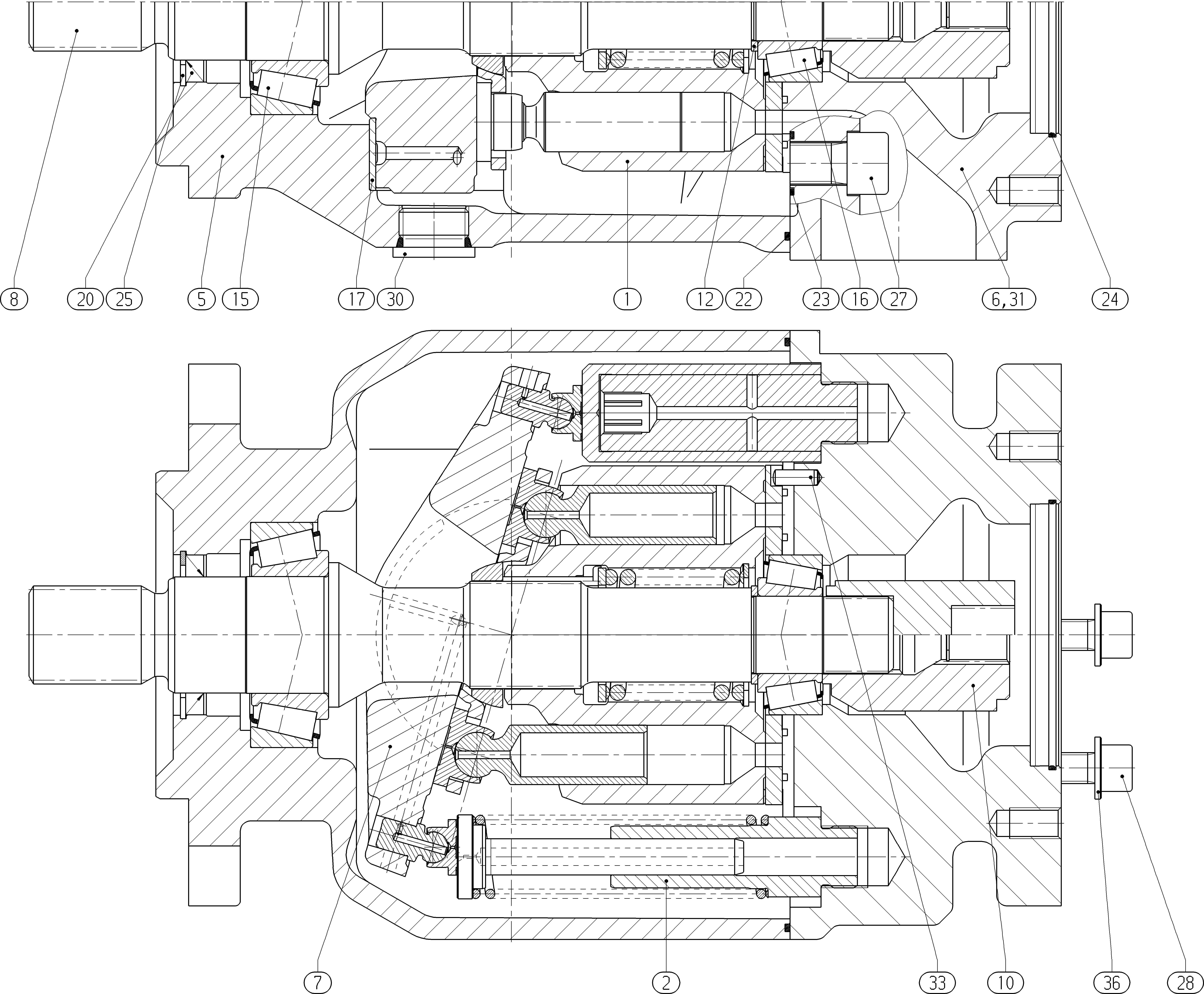 G AA10VSO100 OV /31L-PKC62K08 — Drawing