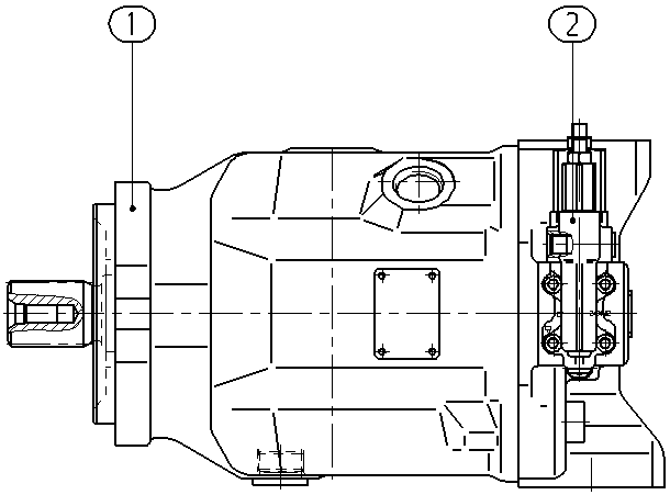 AXIAL-PISTON PUMP — Drawing