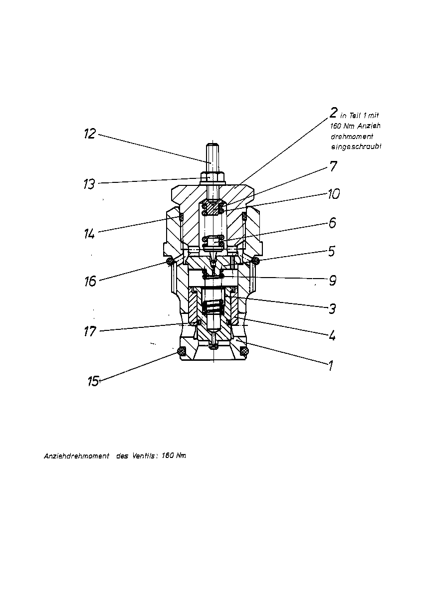 PRESSURE RELIEF VALVE — Drawing