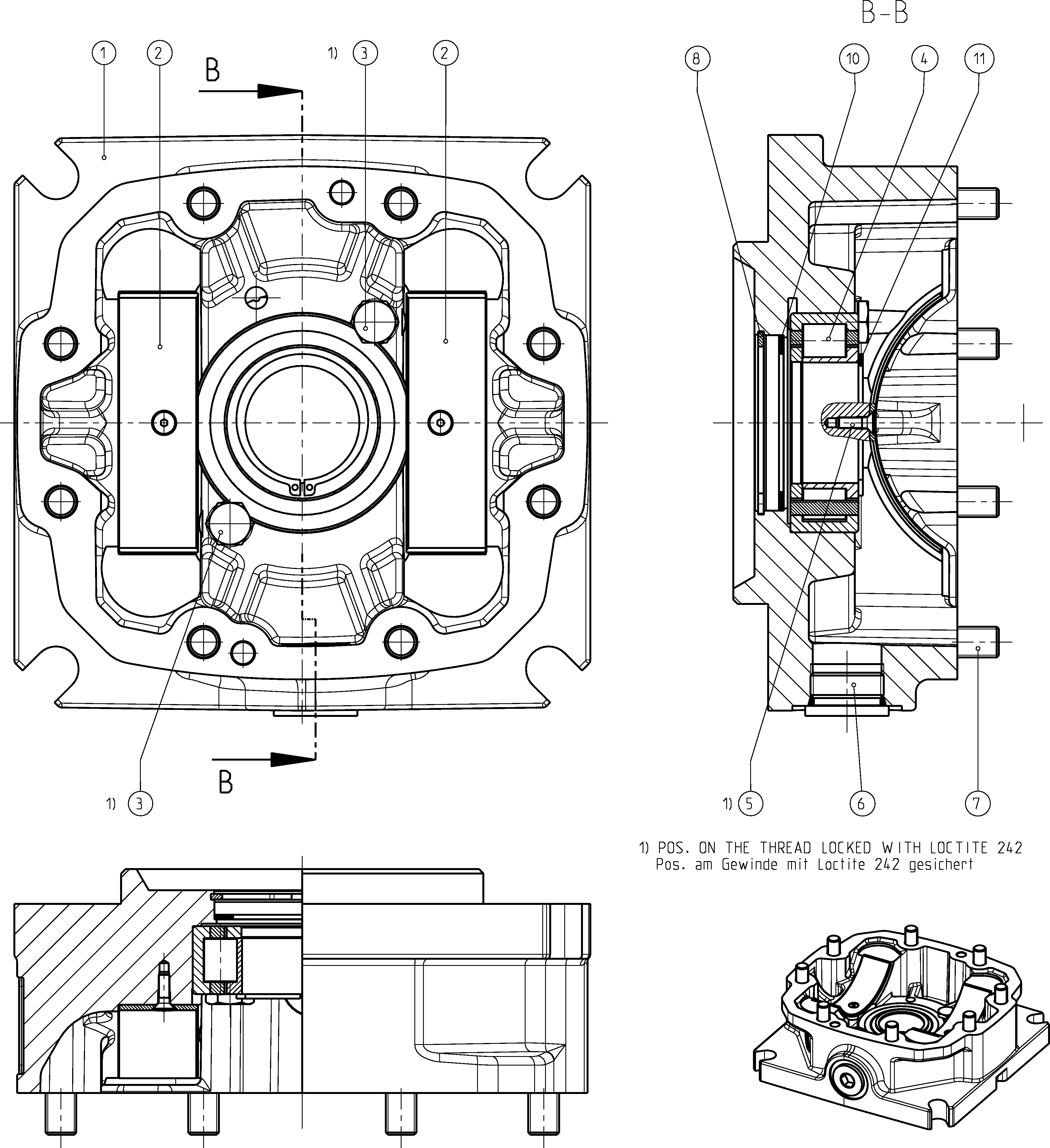 BEARING FLANGE — Drawing