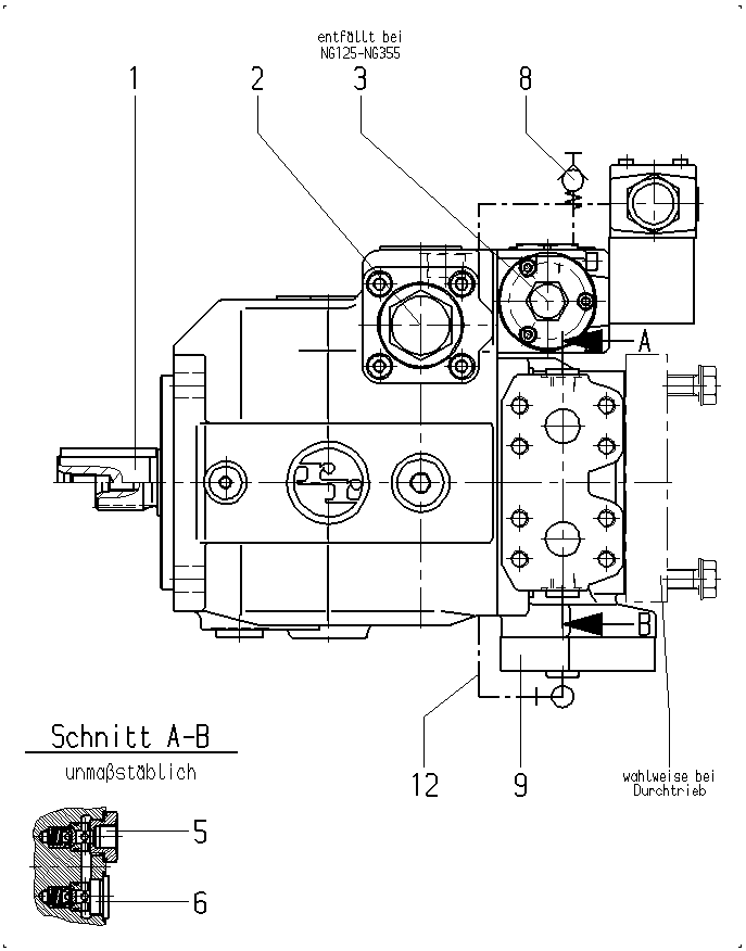 P A4VSG 40 HD3A /11R-VPB10K040N — Drawing