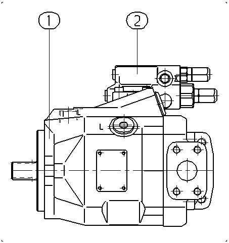 AL A10V O 45 DFR1/52L-VWC62N00 -S1038 — Drawing