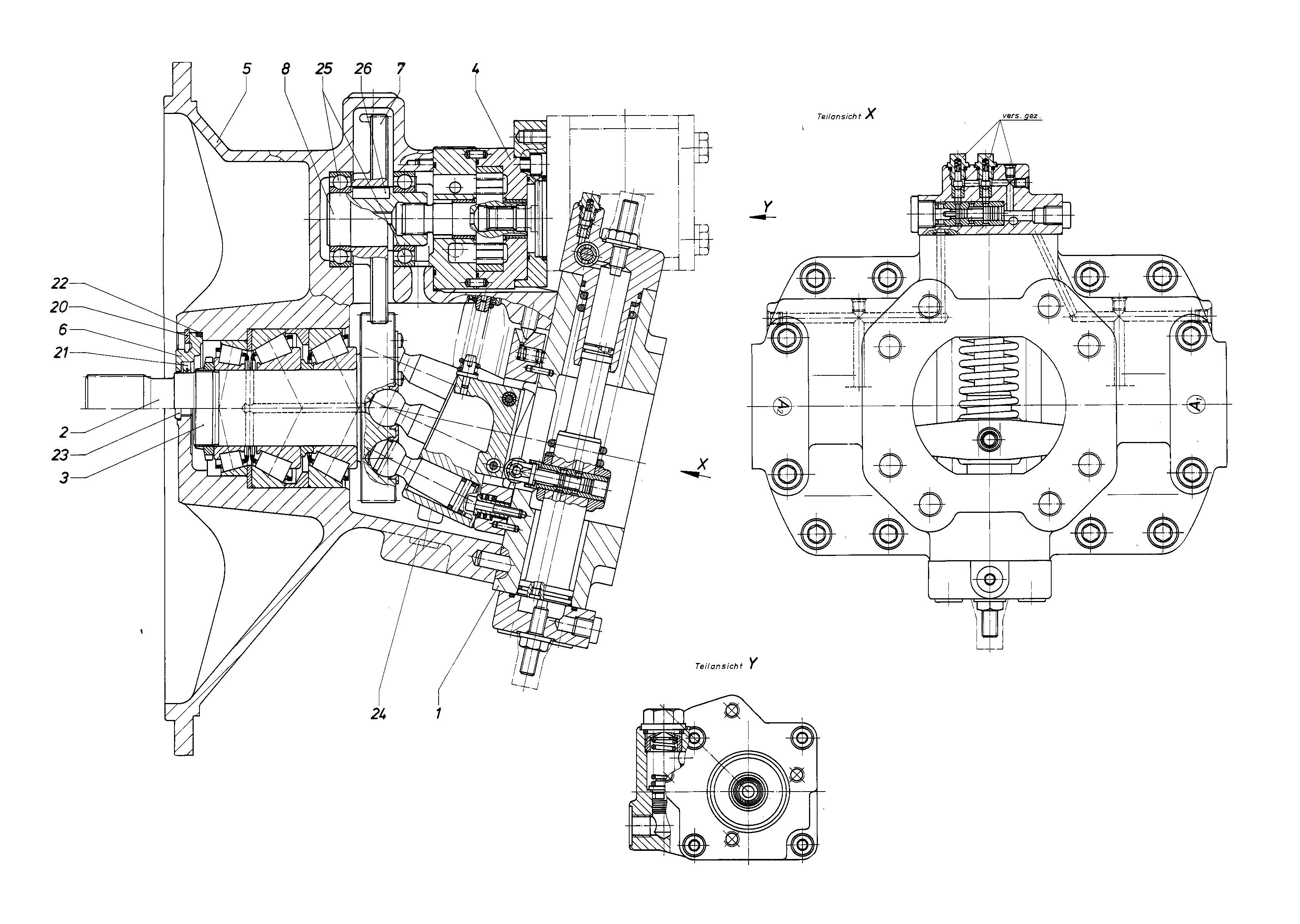 A8VO107SR/60R1-PZG05F00 — Drawing