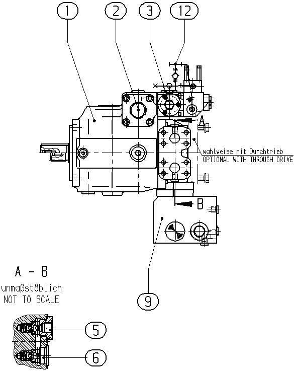P A4VSG 71 HD1T /11R-PPB10K319N-S1746 — Drawing